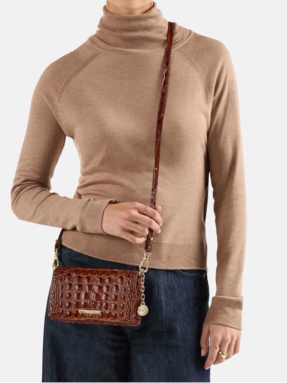 Brahmin Minuette crossbody in Pecan new without tags.